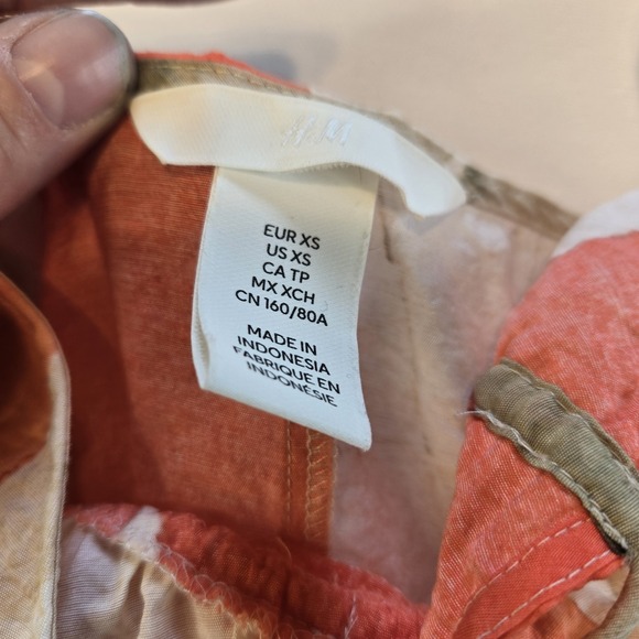 H&M Floral‎ Boho Crinkle Spaghetti Strap Maxi Dress Size XS - Picture 5 of 10